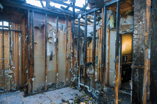 Professional Fire Board Up technician working in Denton, TX